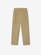 Cotton Canvas Pleat Front Pant