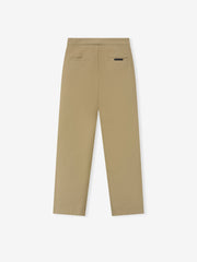 Cotton Canvas Pleat Front Pant