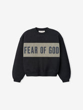 Kids Cropped Relaxed Panelled Sweatshirt