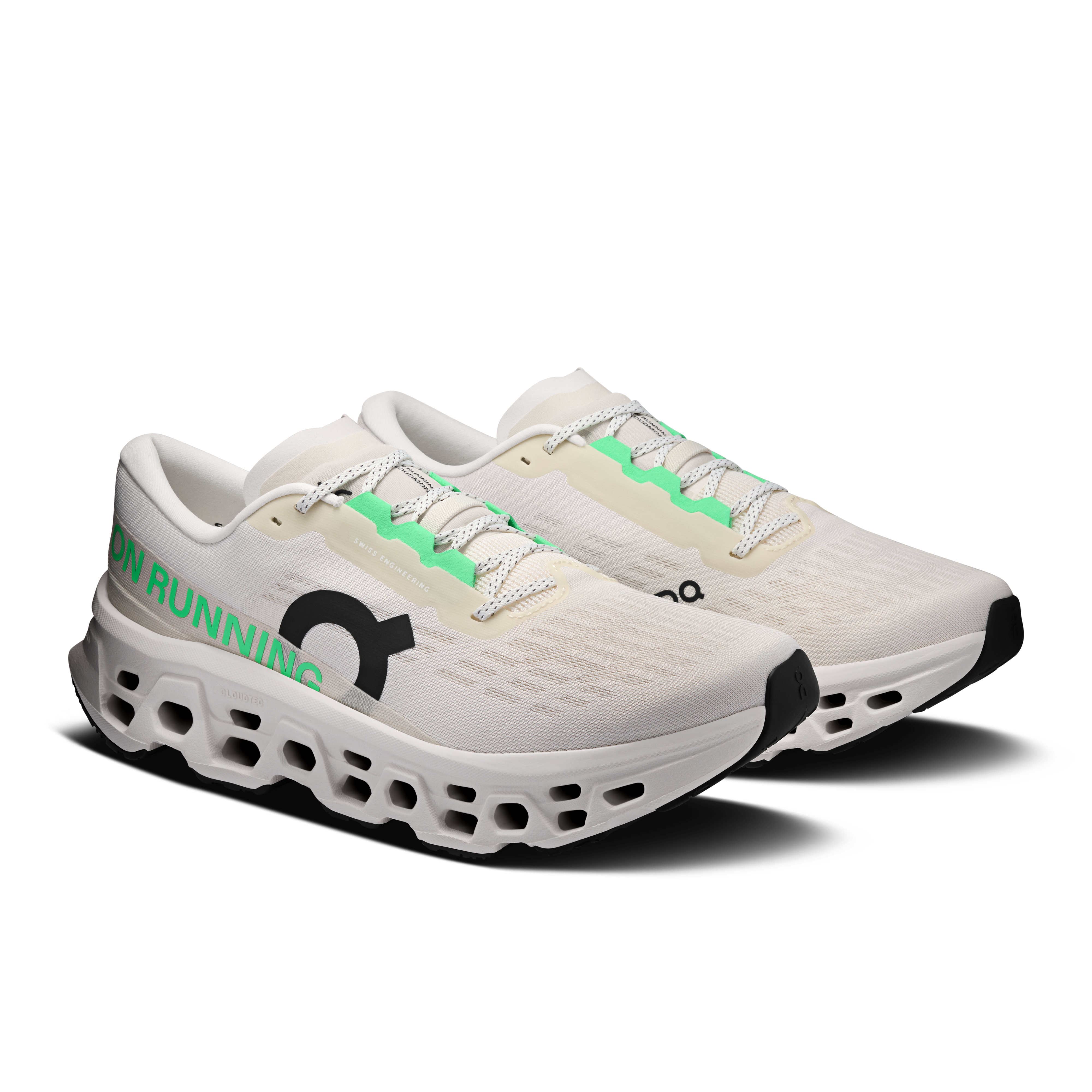On Running Men's Cloudmonster 3 Shoes - Ivory / Ivory